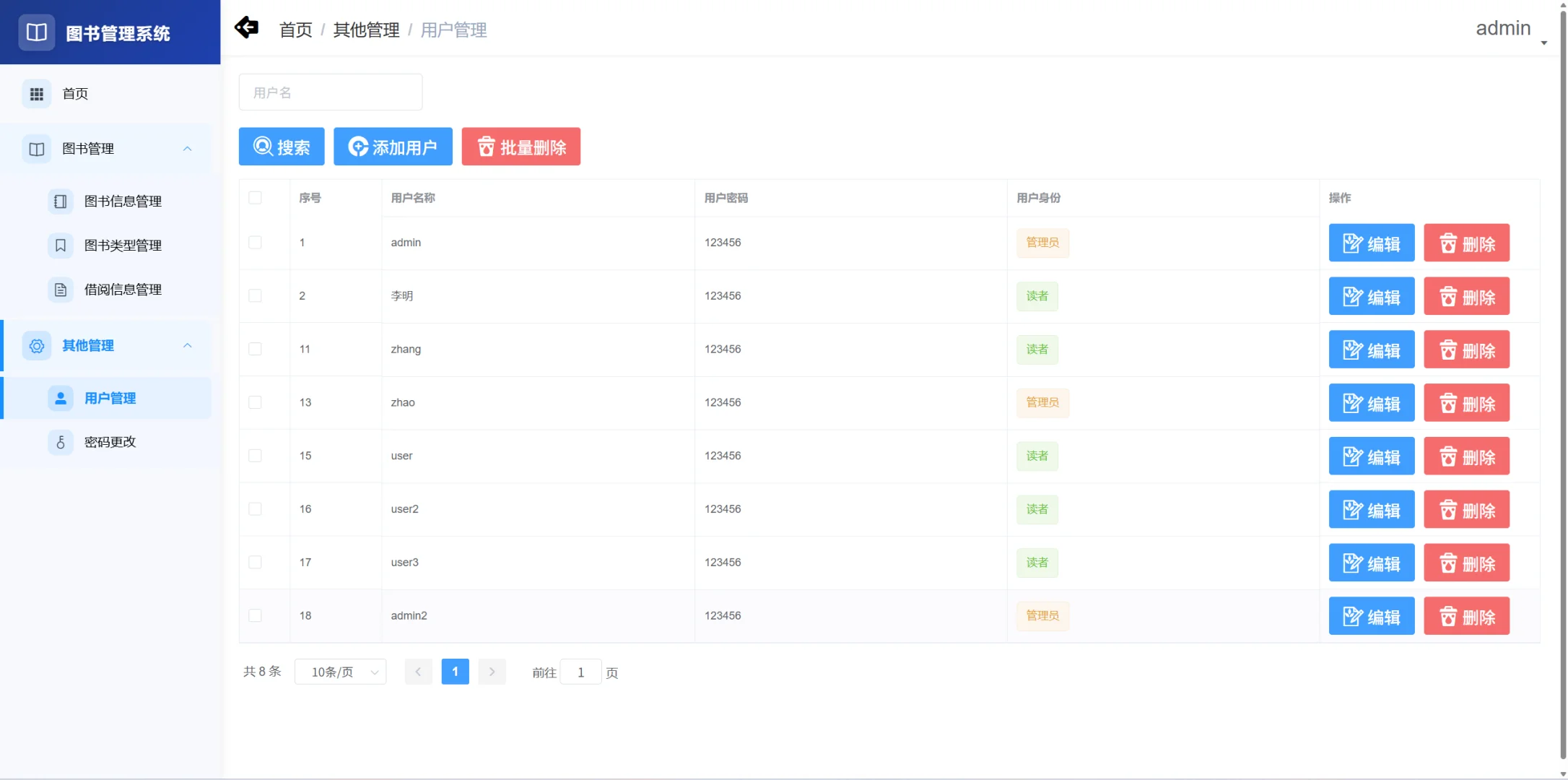 图书管理系统｜vue｜Java｜SpringBoot源码