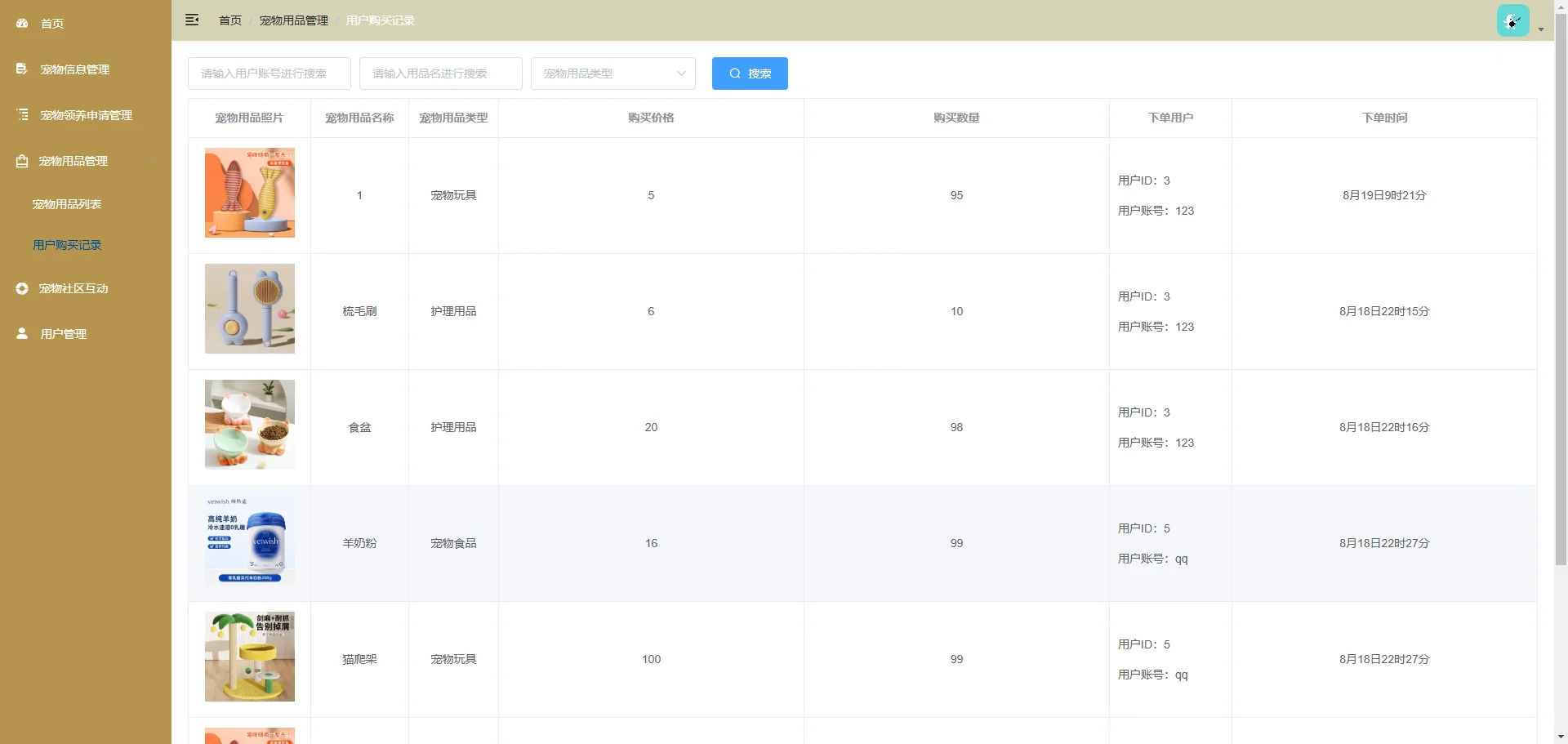 基于java技术的宠物领养系统设计与实现