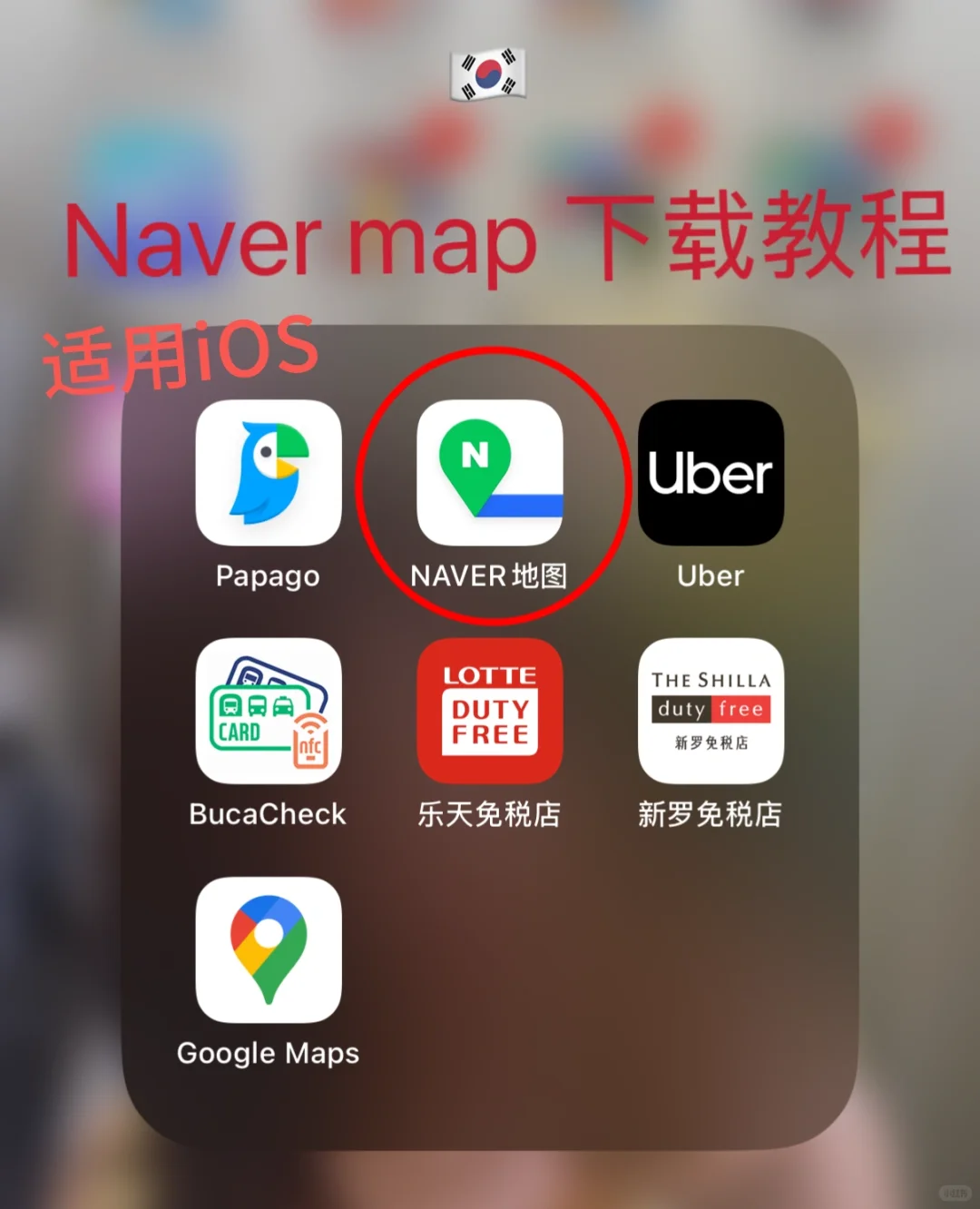 Naver Map下载教程（IOS版本）
