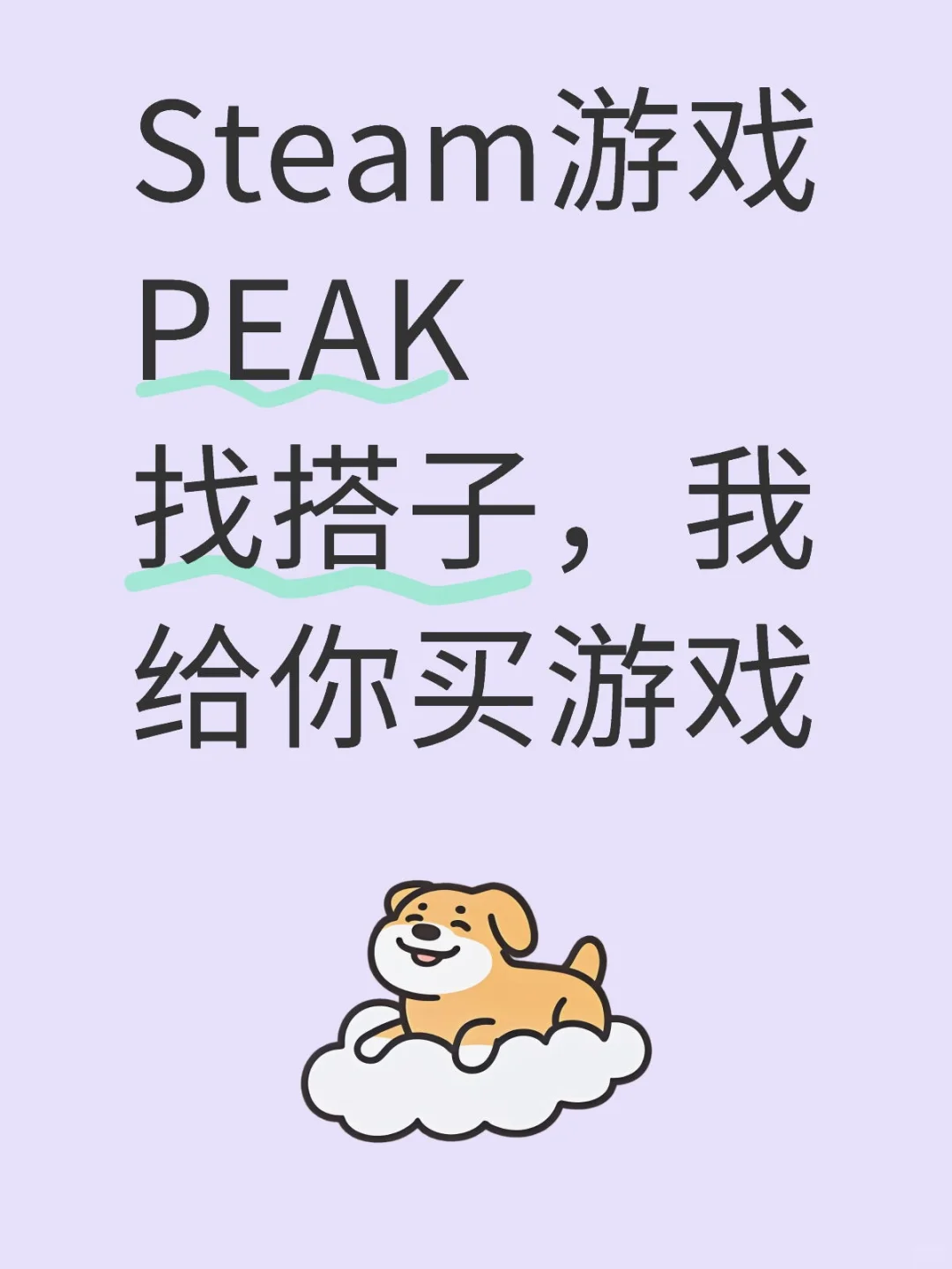 Steam游戏PEAK找搭子