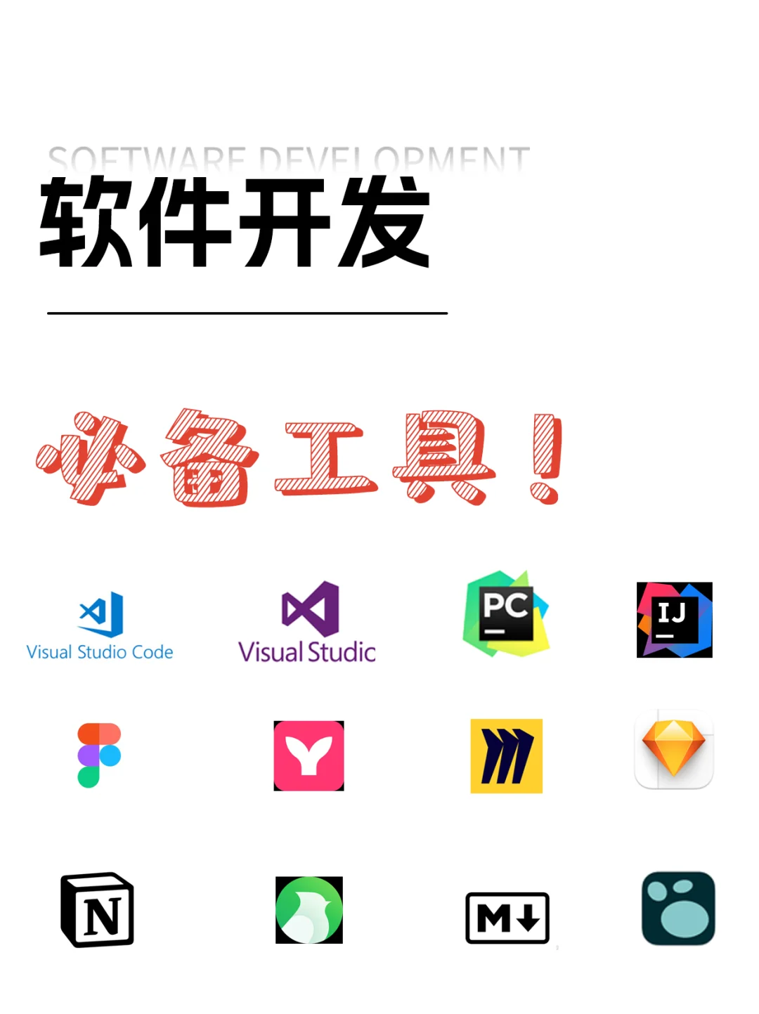 一文说清软件开发必备工具！