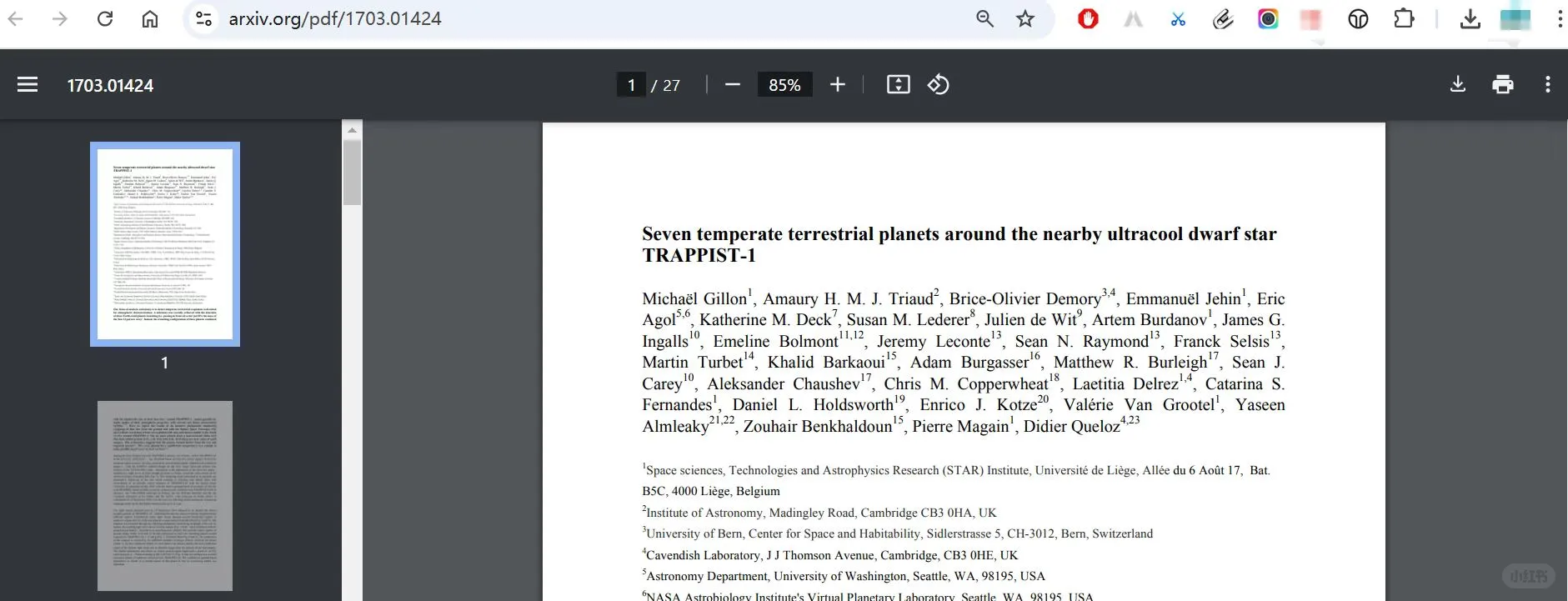 找论文免费版本的浏览器插件：unpaywell