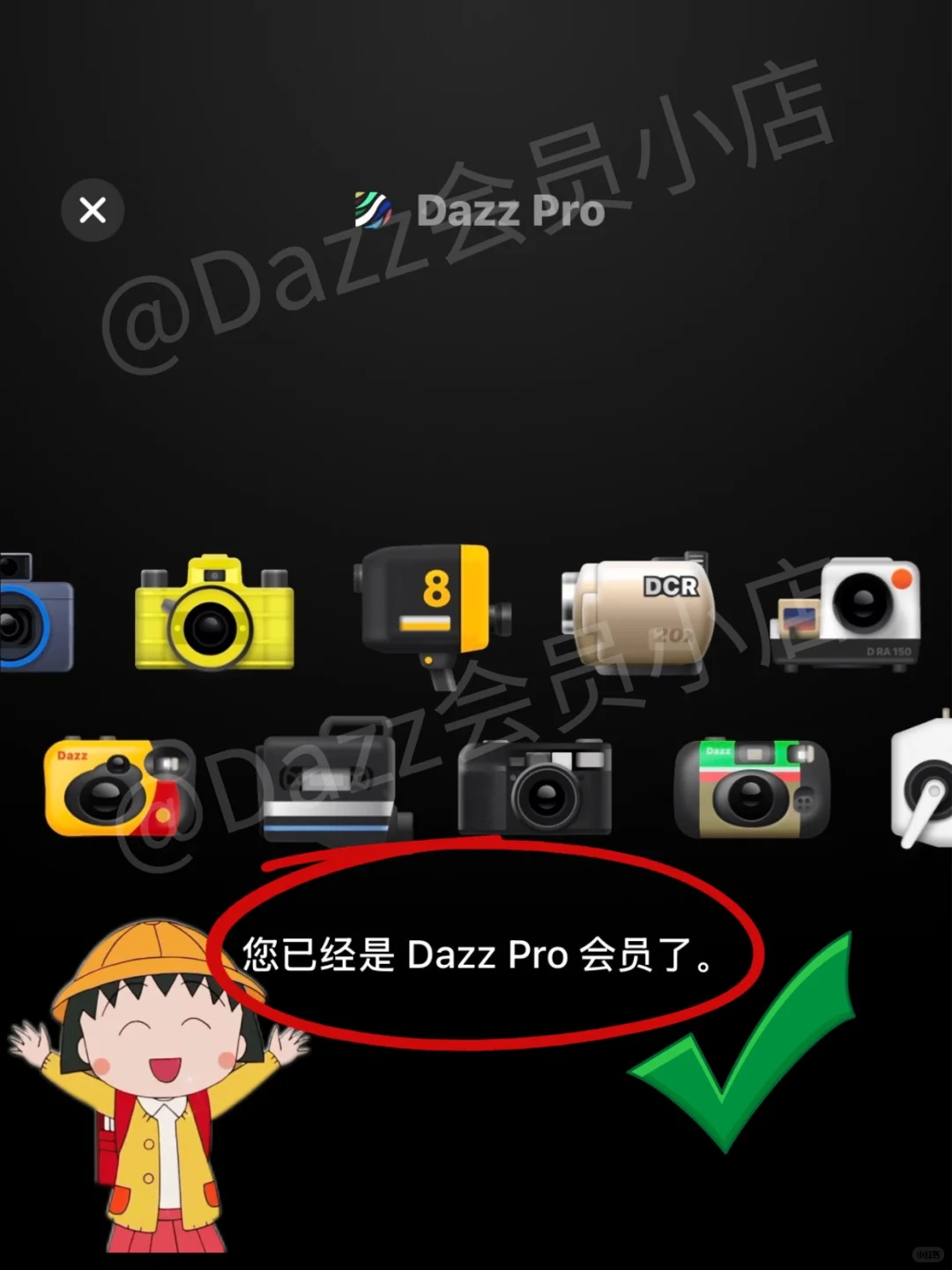 dazz永久会员来啦，拍照手残党必备神器