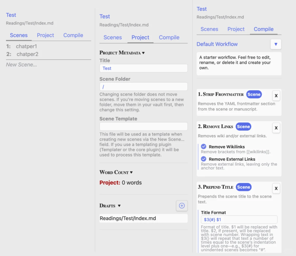 Obsidian写作辅助插件