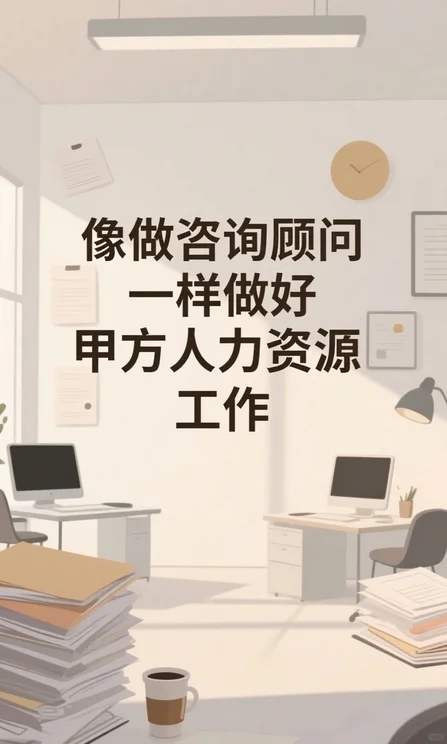 像做咨询顾问一样做好甲方人力资源工作