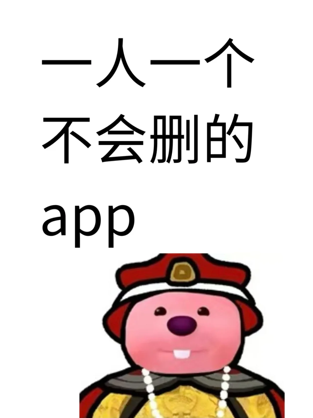 一人一个不会删的app 交出来哈哈哈