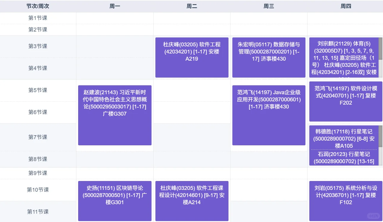 同济大三软件工程，终于结束了所有课程！