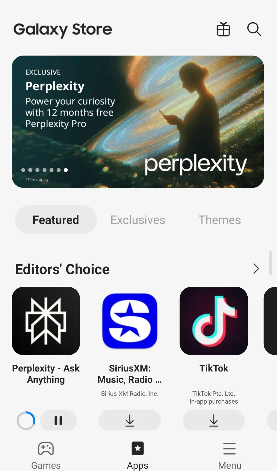 现在用三星手机下载 perplexity 直接送 pro