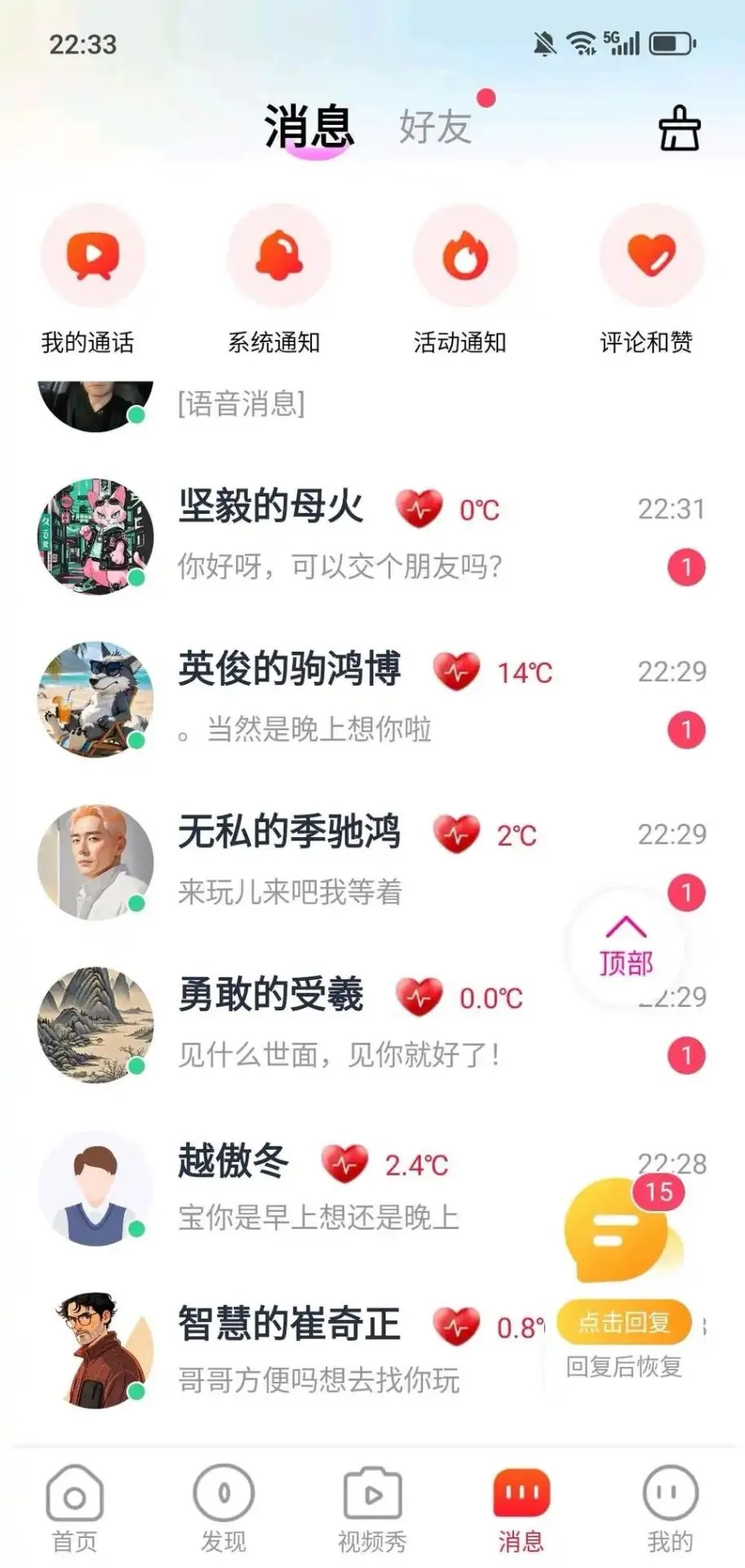 关于聊天员有个问题想咨询下有人解答吗