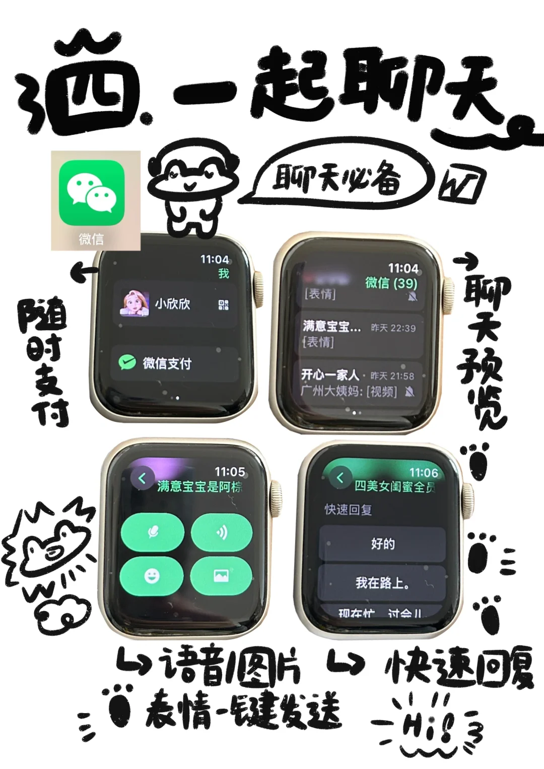 AppleWatch 装机必备 APP ❗️（纯手绘攻略）