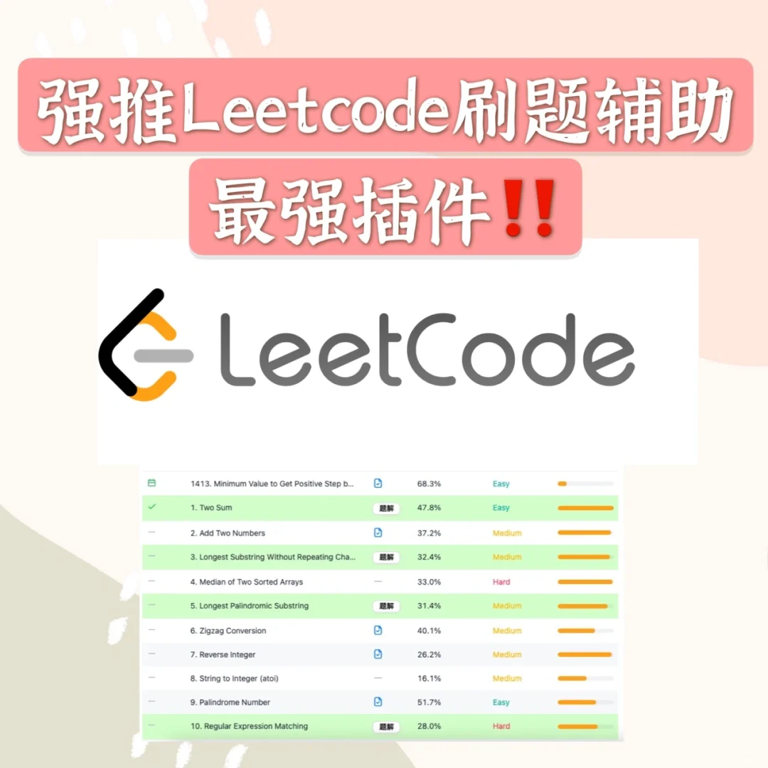 刷题｜刷LeetCode居然有插件可以辅助解题‼️