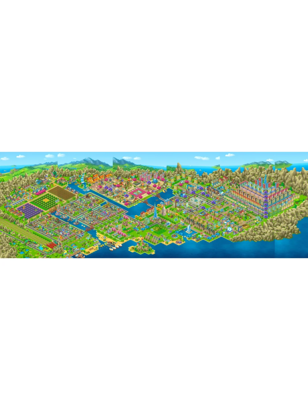 玩了快十年的小镇终于竣工啦‼️（附全景图）