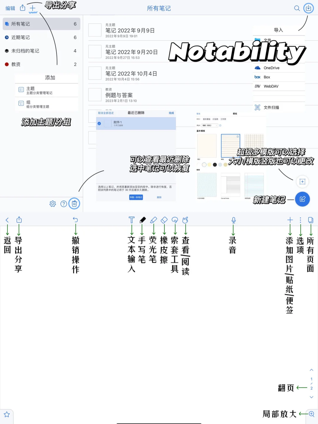 4⃣️款iPad无纸化笔记APP详细测评⏱️