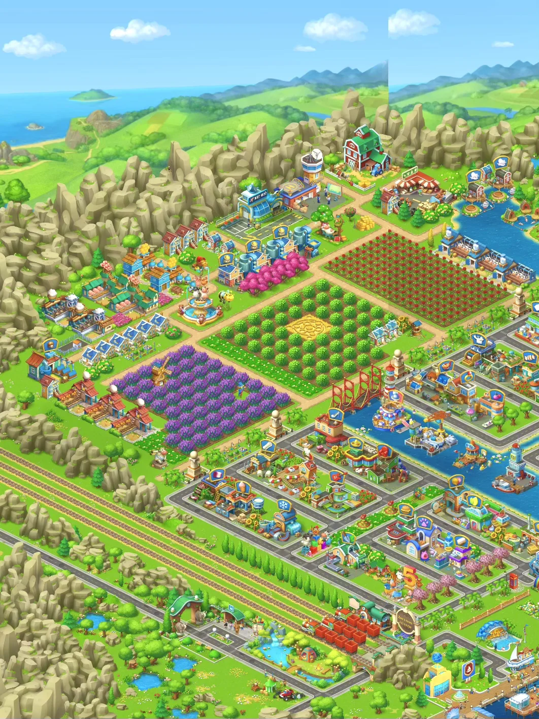 玩了快十年的小镇终于竣工啦‼️（附全景图）