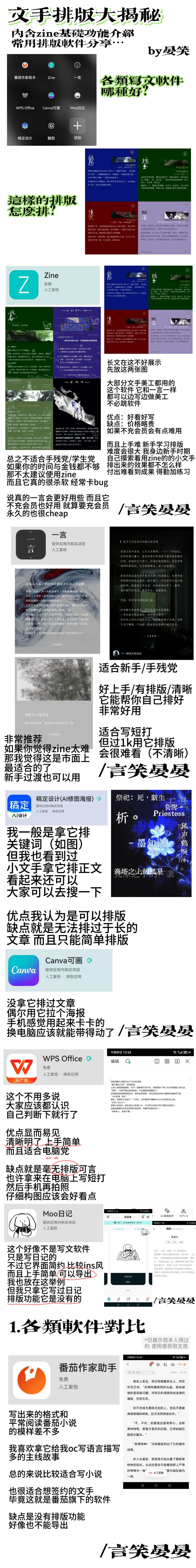 文手排版大揭秘（上）┃常用排版软件分享