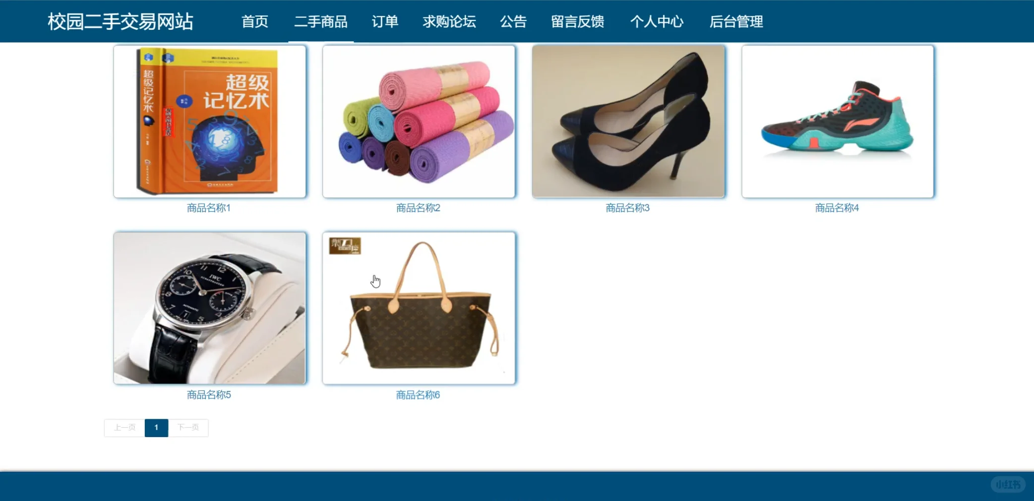 基于SSM框架的二手物品交易系统源码