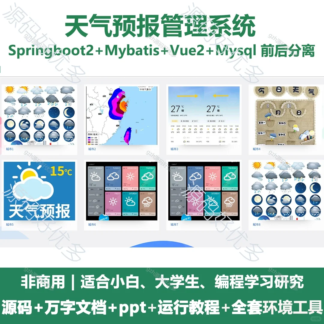 天气预报管理系统源码+LW+PPT