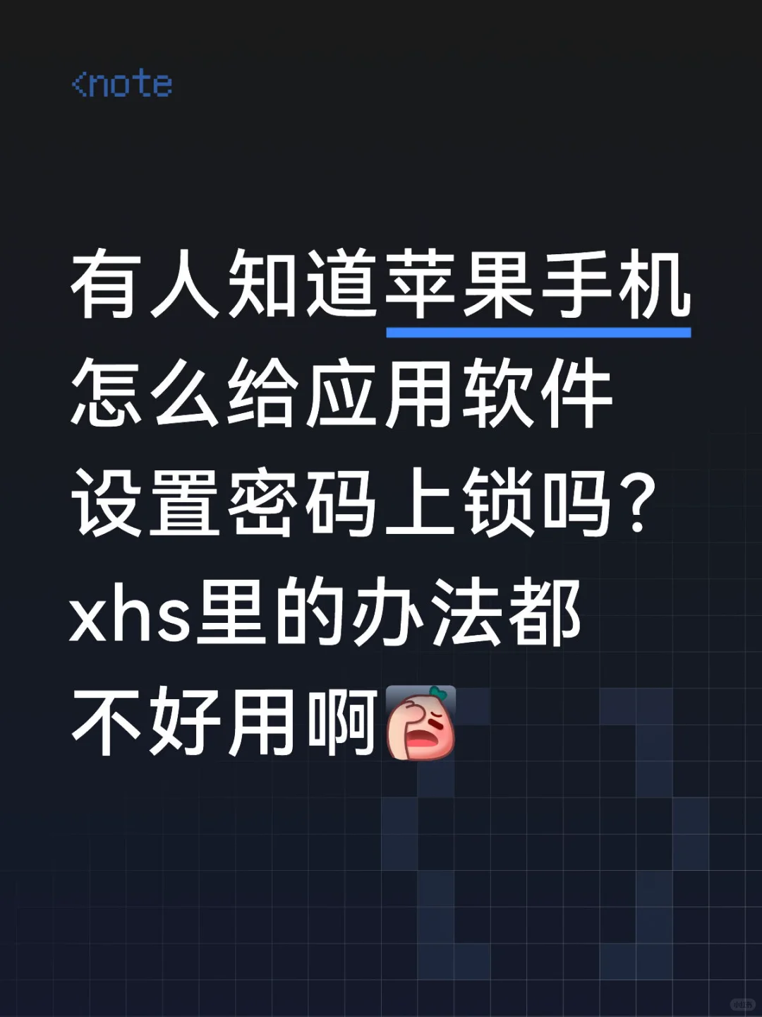 苹果手机软件怎么加密