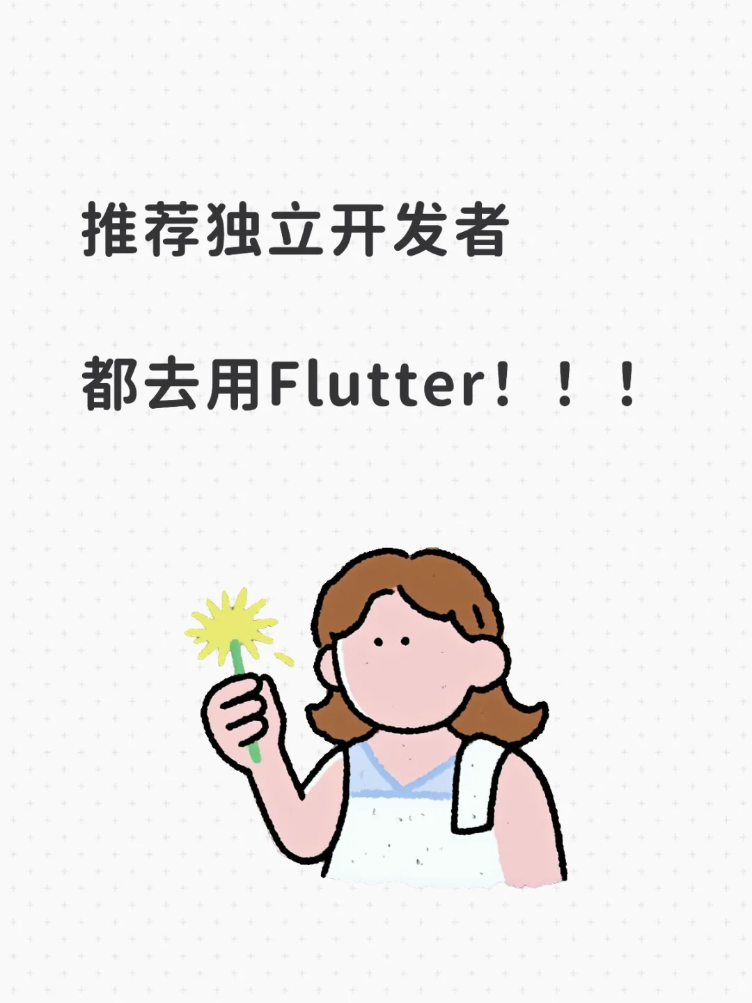 推荐独立开发者 都去用Flutter！！！