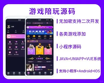 JAVA陪玩陪练APP小程序系统源码
