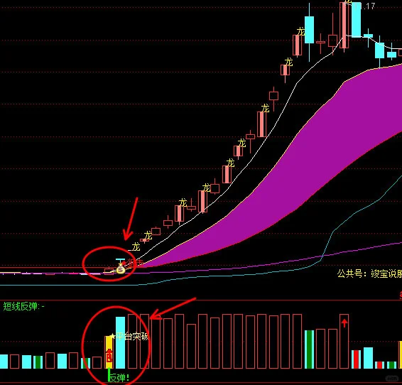 通达信成交抓牛副图指标公式源码短线寻龙诀