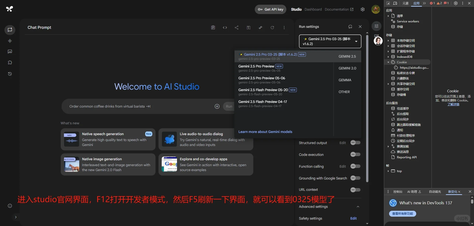 最新解锁gemini2.5pro 0325等大模型！