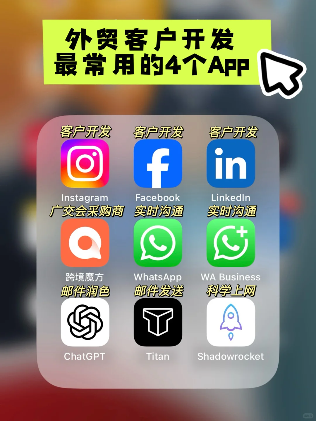 外贸客户开发｜我最常用的4个App推荐
