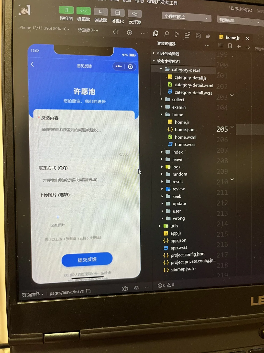 人生第一个完整的小程序～真是辛苦我了