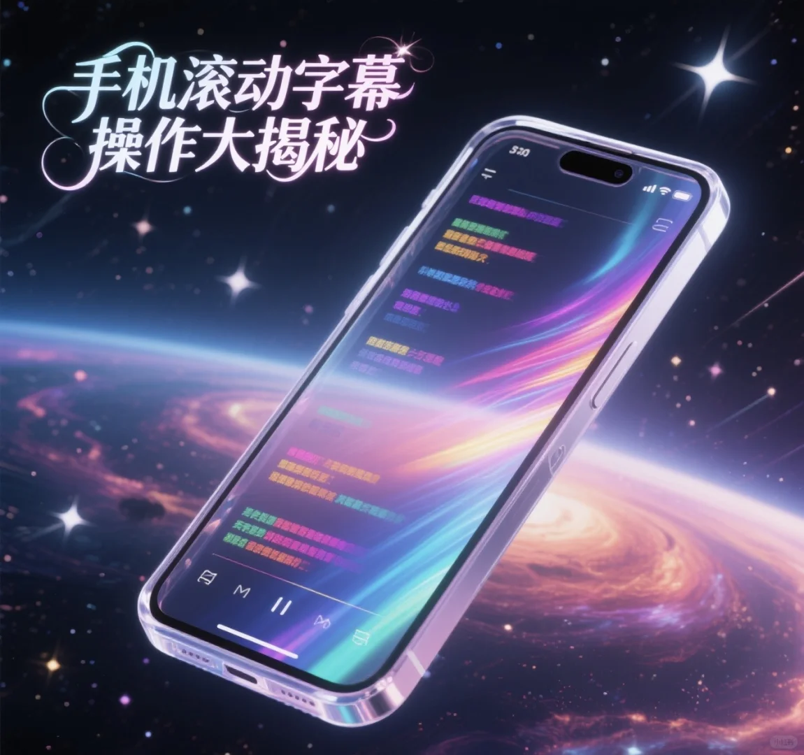 手机滚动字幕如何操作