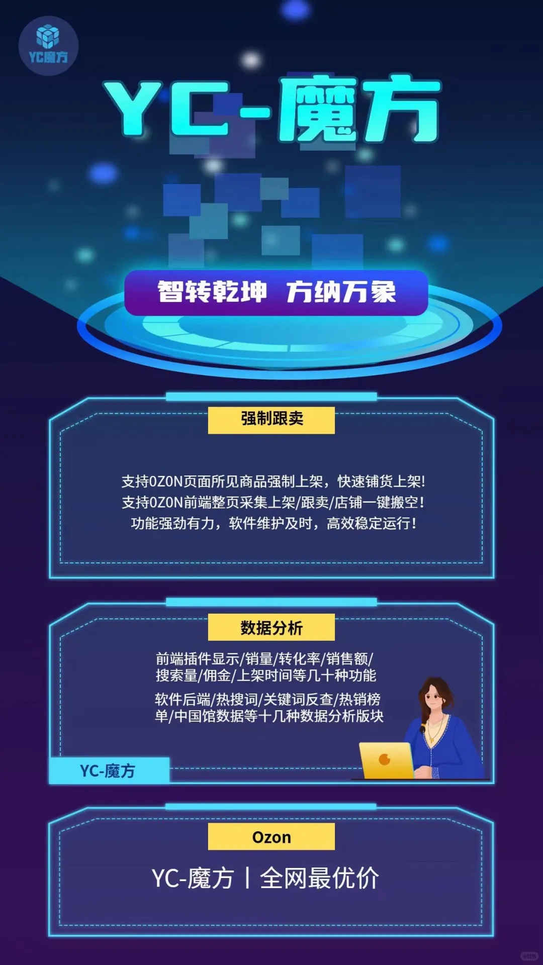 Ozon跟卖软件，强制跟卖，插件看数据