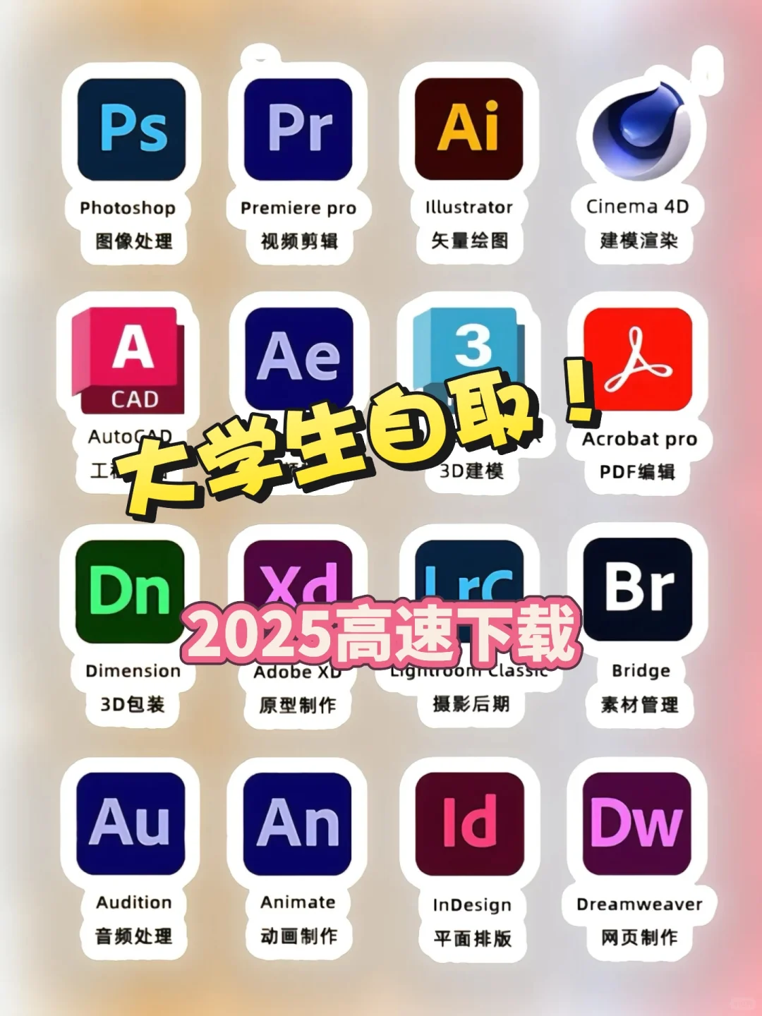 【Adobe全家桶2025】6月安装教程附安装包!