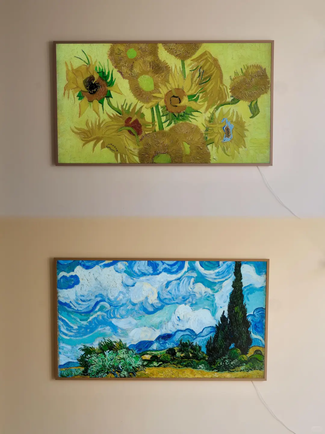 🖼️ 三星画壁电视 不埋线安装效果 🍃📺|||