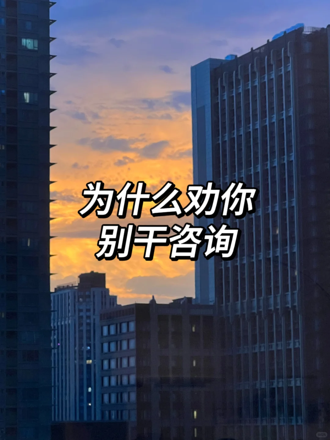 毕业最后悔的事就是进了咨询