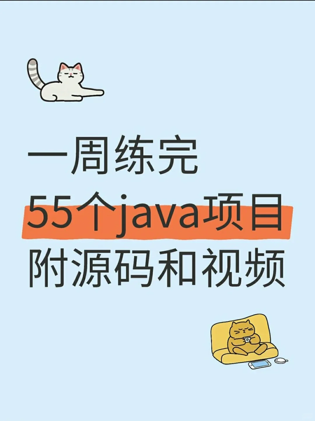 一周练完 55个java项目 附源码和视频