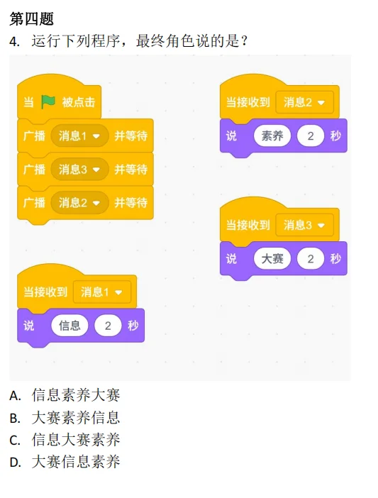 2025年青少年最新信息素养复赛真题源码分享