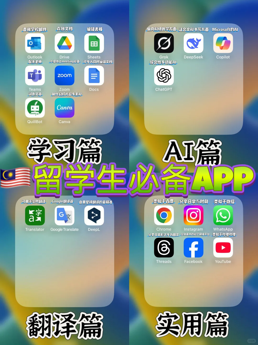 🇲🇾留学生❗️必备app‼️(下）