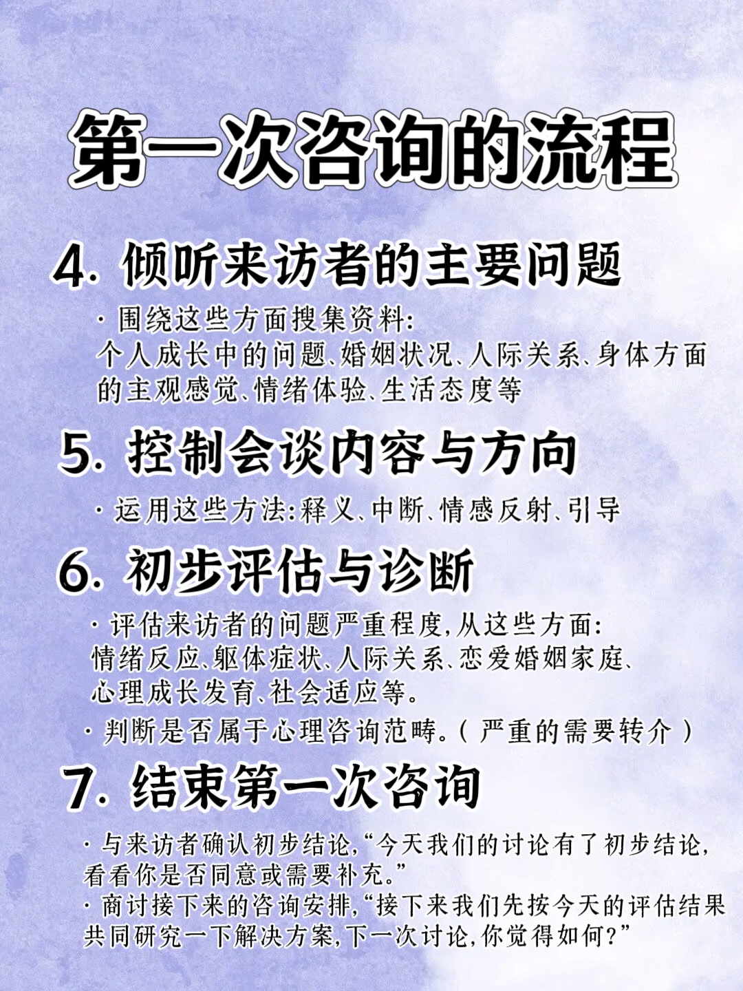 新手咨询师如何开展第一次咨询？