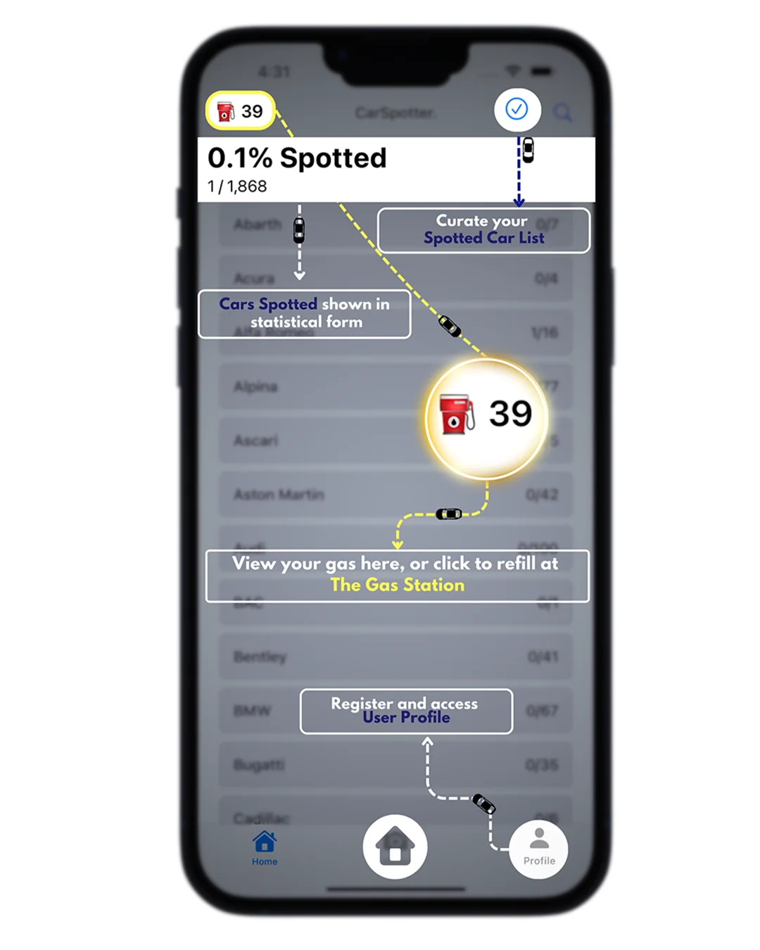 CarSpotter iOS app i developed!