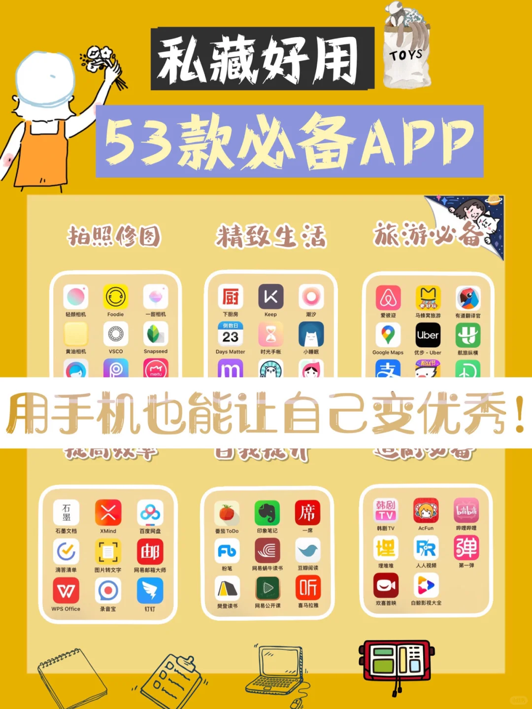 🔥史上最全｜私藏好用提升自我必备APP