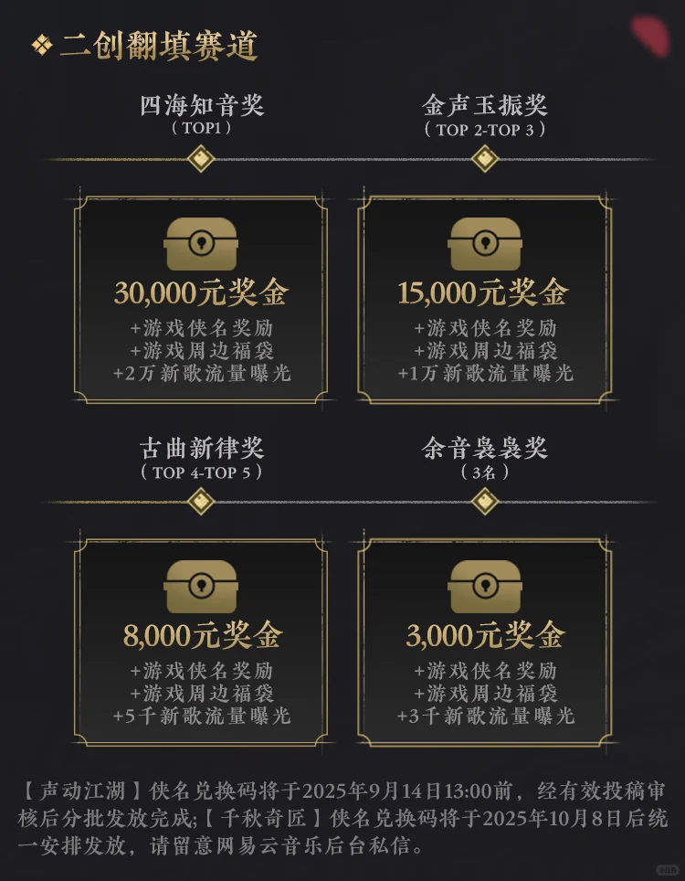 燕云十六声X网易云音乐 同人歌曲征集活动