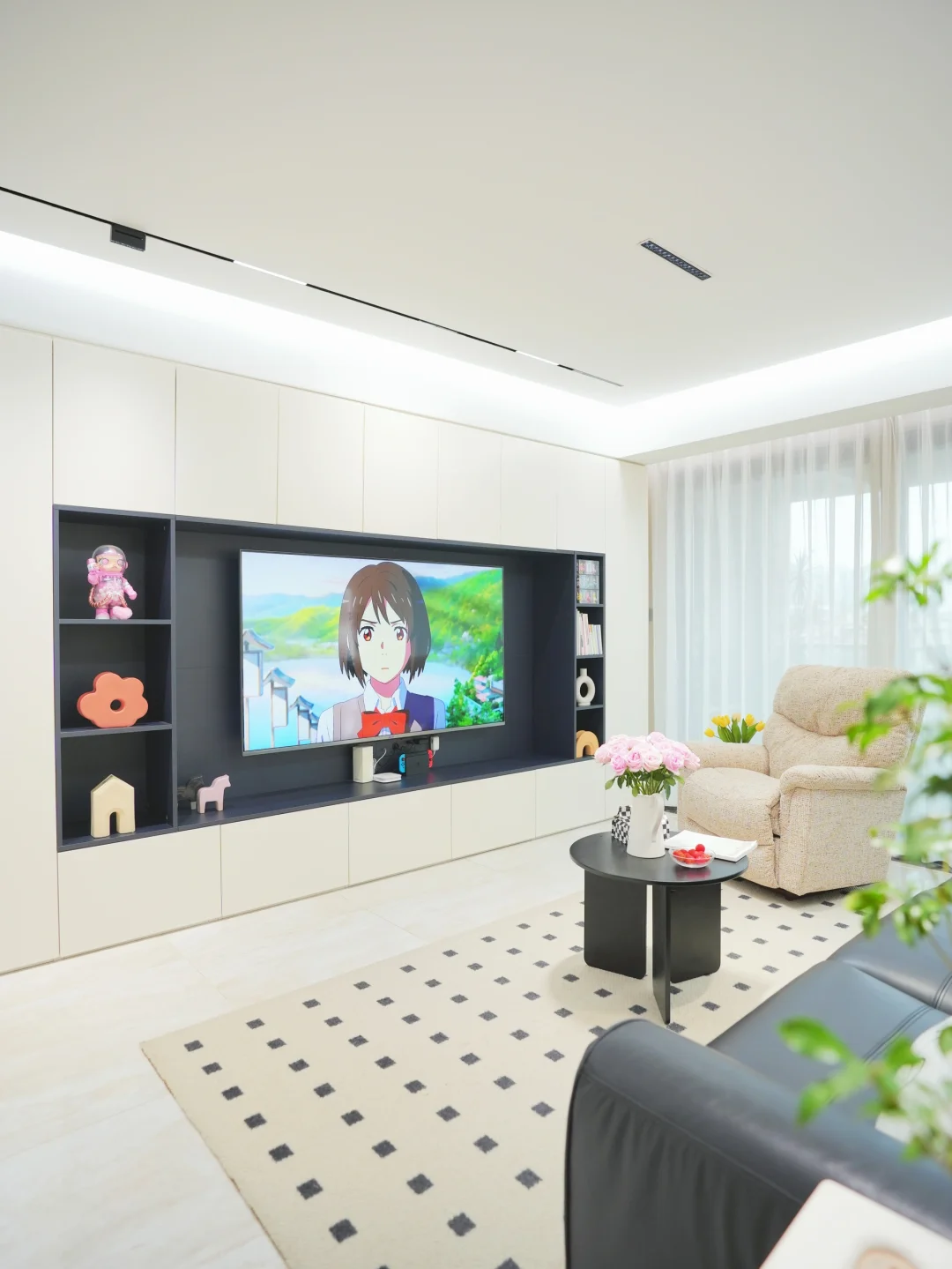 打开新思路‼️电视柜侧面这样装太好看了！