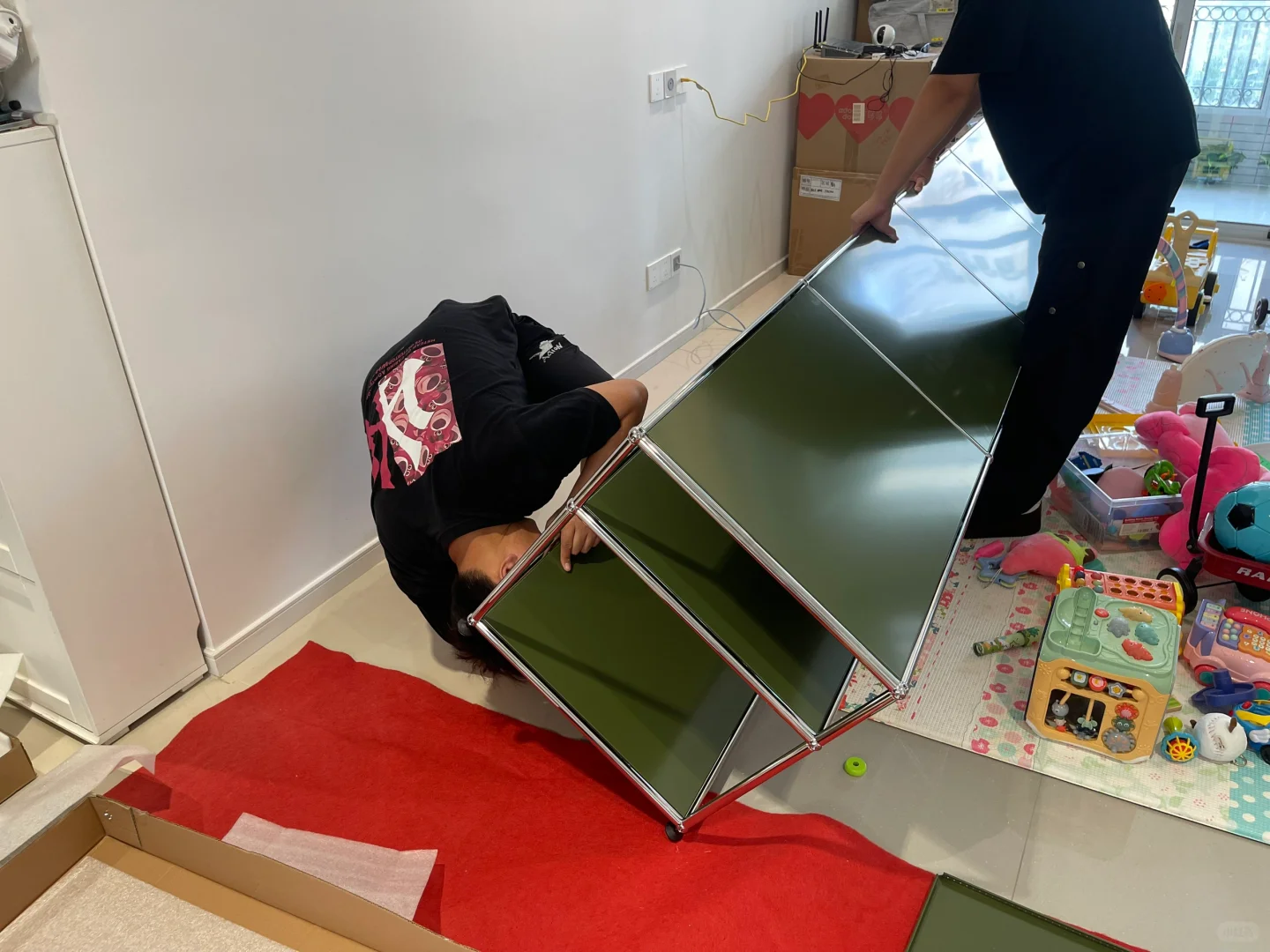 USM橄榄绿3米电视柜