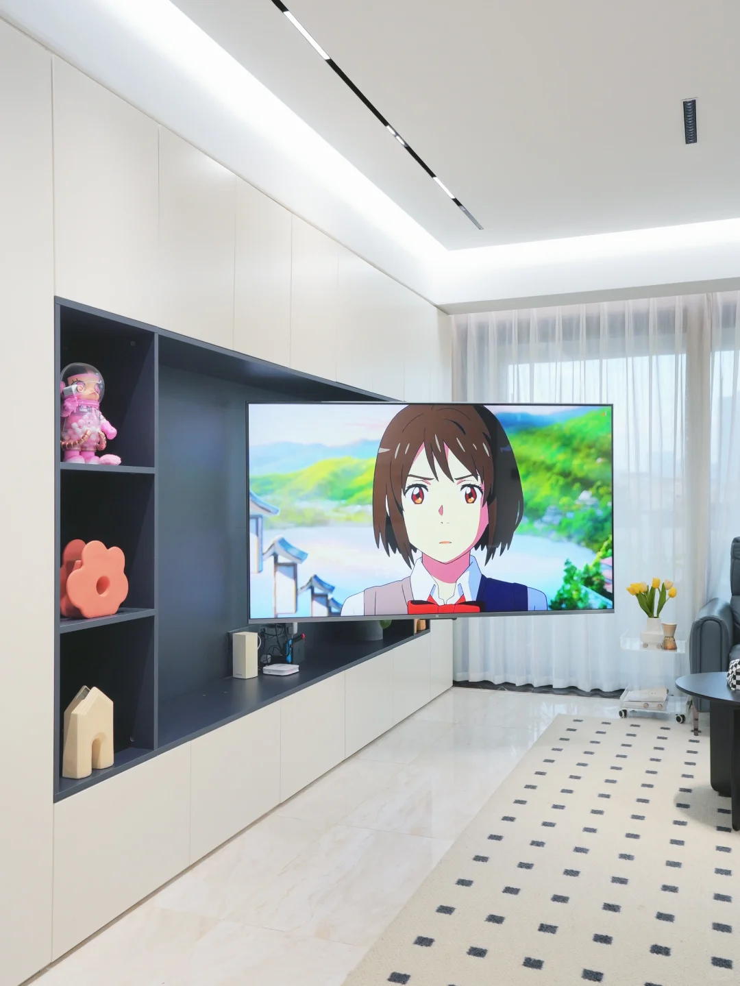 打开新思路‼️电视柜侧面这样装太好看了！