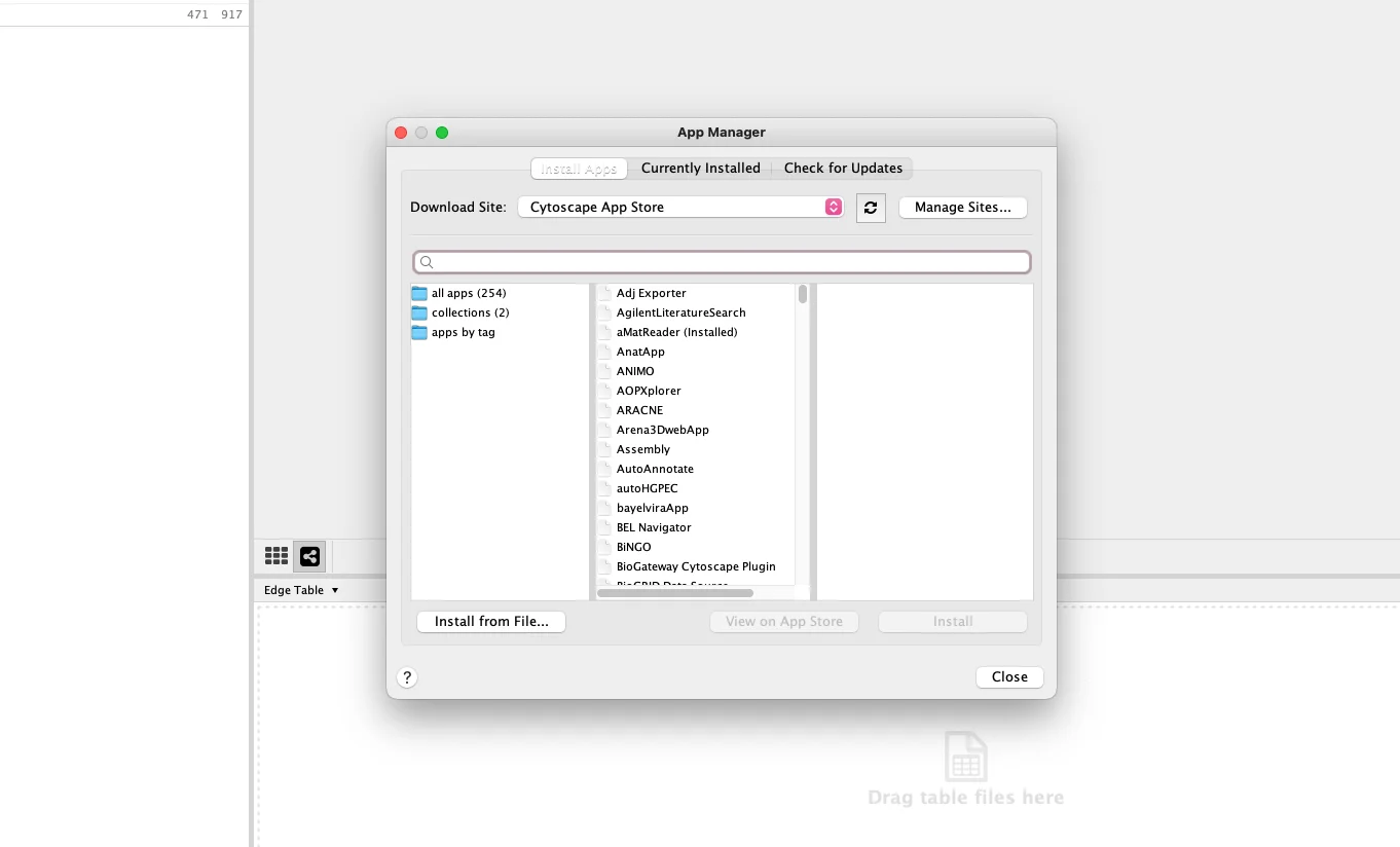 Cytoscape插件网页版下载失败？软件内安装