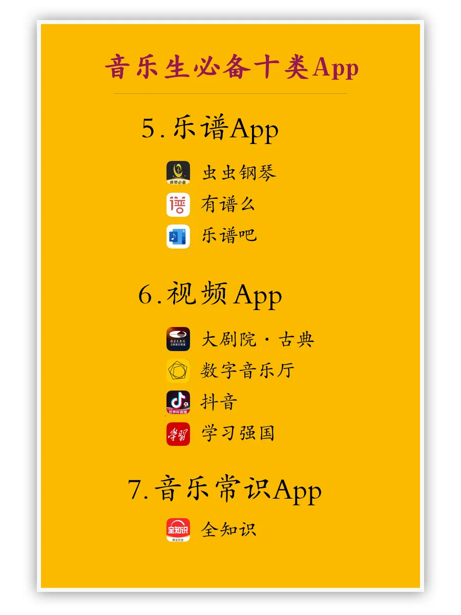 ✅超实用10类音乐app💕👏👍