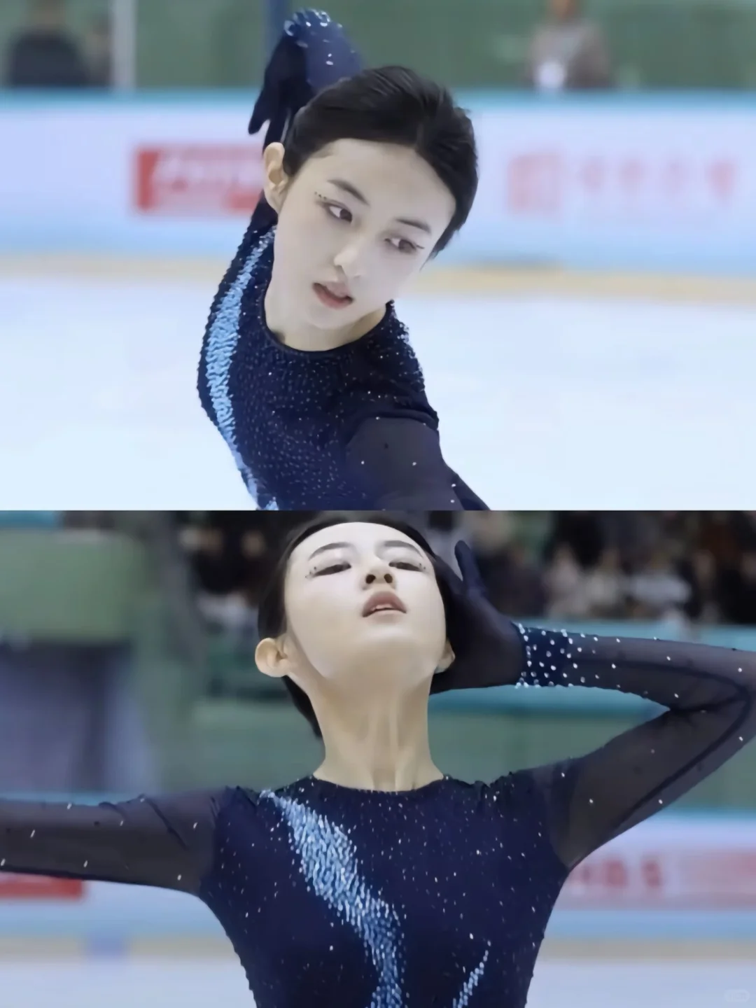 女生想赢的时候，是不会有笑脸的……