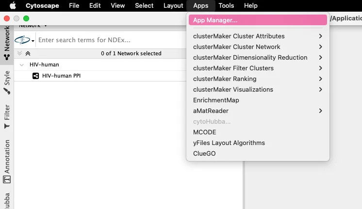 Cytoscape插件网页版下载失败？软件内安装