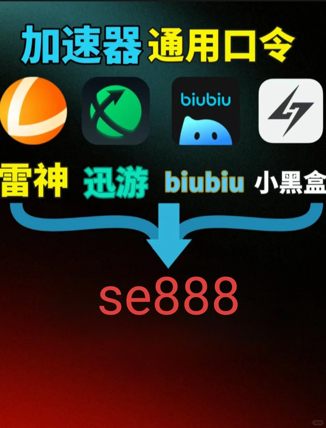 人人可领的游戏加速器口令码