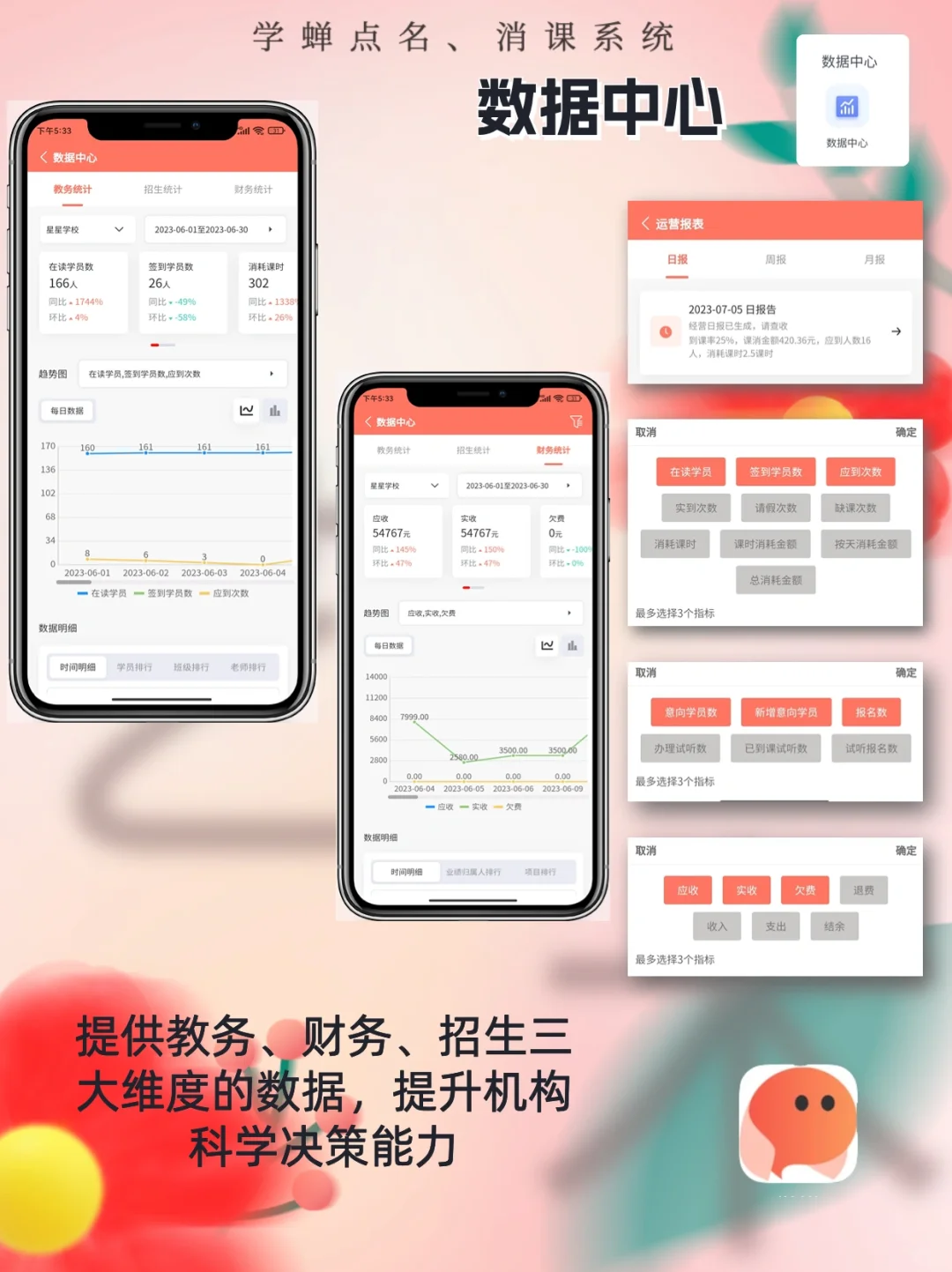 当机构校长拥有了学蝉app就有了…