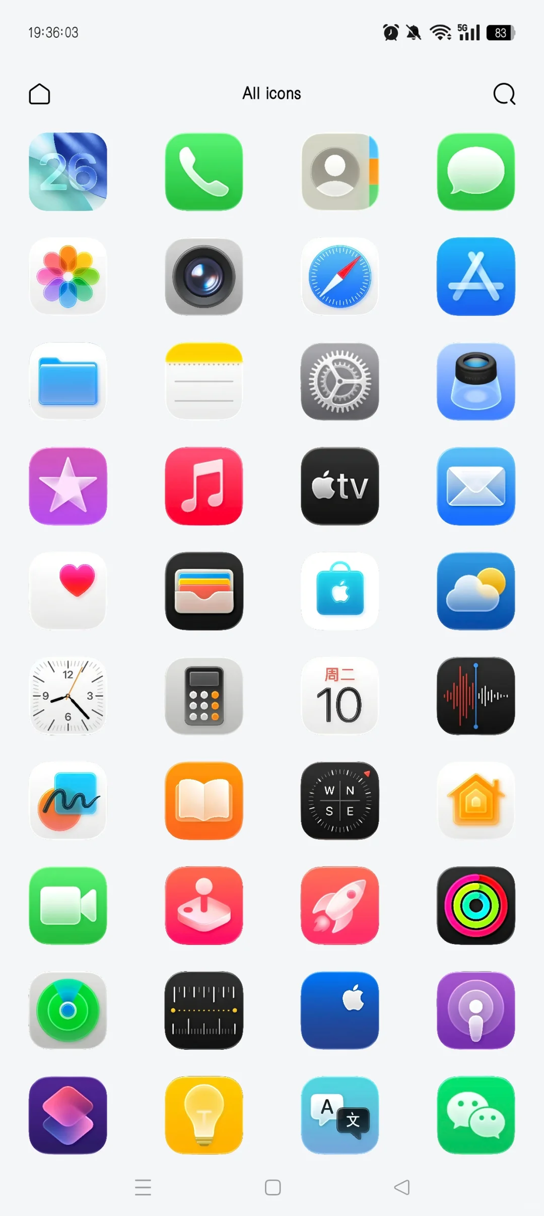 iOS26图标包 三星/一加/OPPO/魅族/真我可用